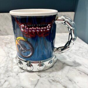 Vintage Orange County Choppers 24 Oz Coffee Mug 2004 Motorcycle Silver Handle